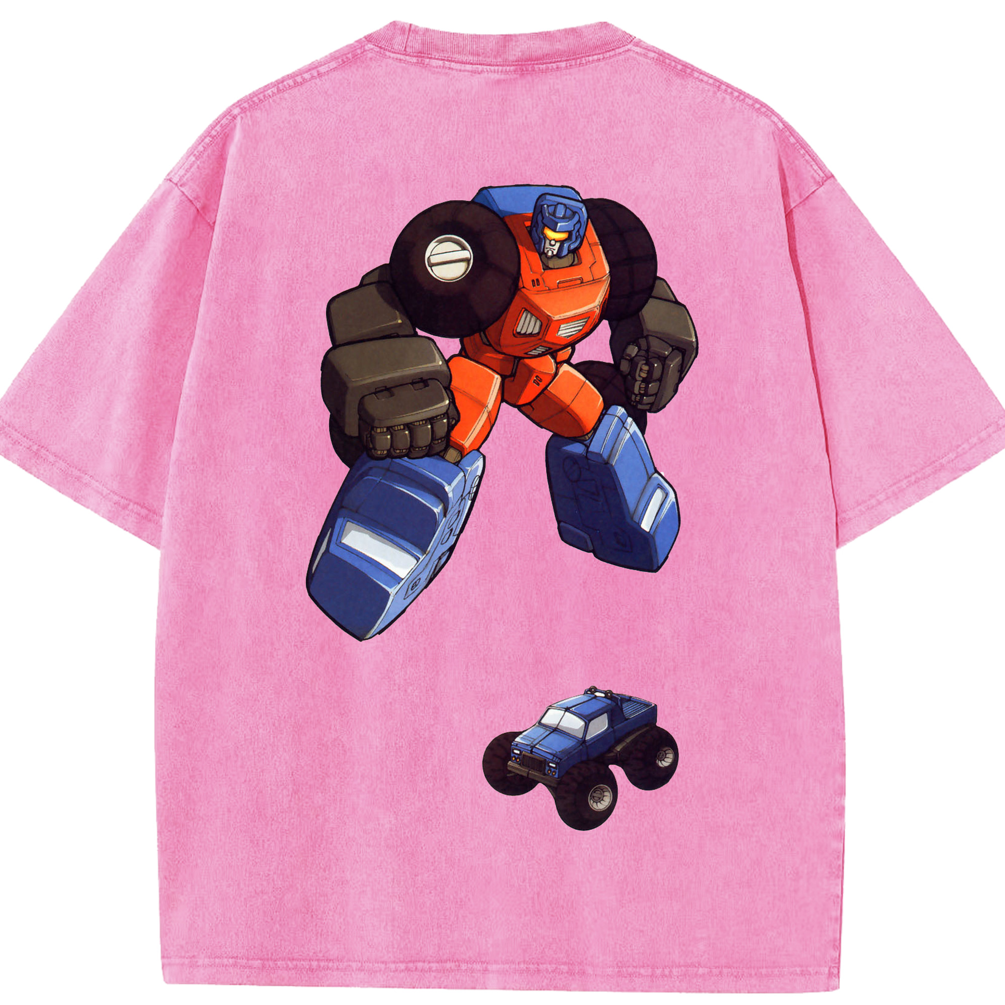 （画像用）  綿100% ヴィンテージ風 半袖Tシャツ（背面プリント）